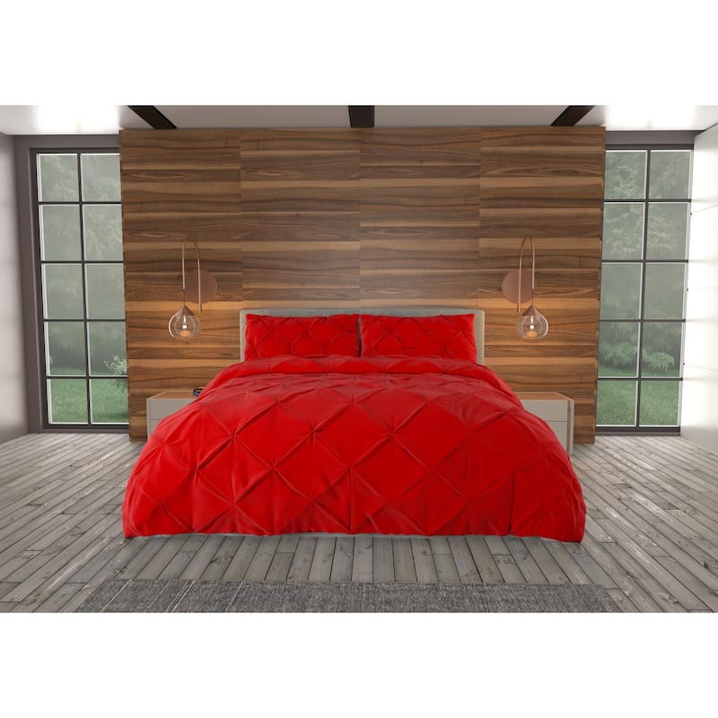 Nestl Pinch Pleat Down Alternative Ultra Soft Comforter Set