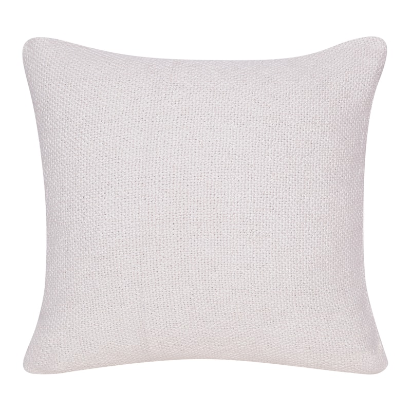 Sevita Handmade Off-White/Multi Modern Cotton Throw Pillow, 20" x 20"