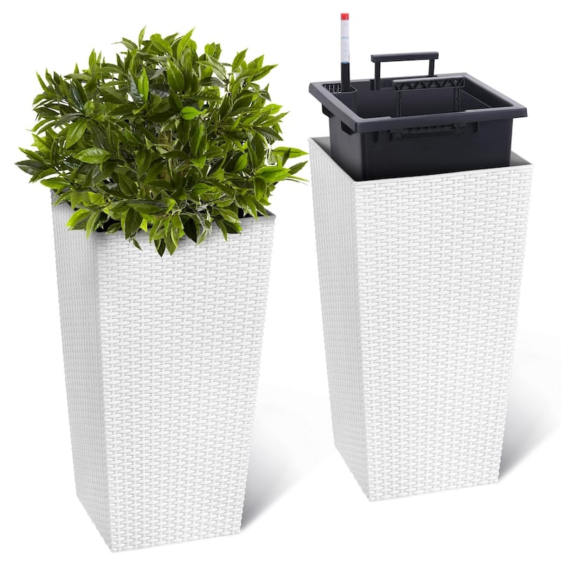 23 inch Tall Outdoor＆Indoor Planter Pots of 2