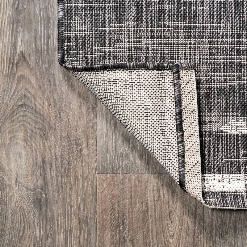 JONATHAN Y Colonia Berber Stripe Geometric Indoor/Outdoor Area Rug