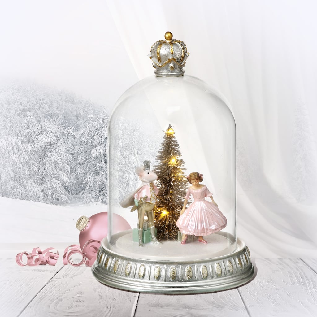 10" Glass, Resin LED Sweet Dreams Globe"