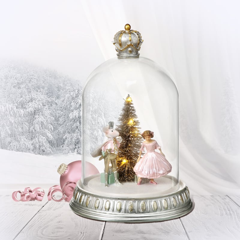 10" Glass, Resin LED Sweet Dreams Globe"