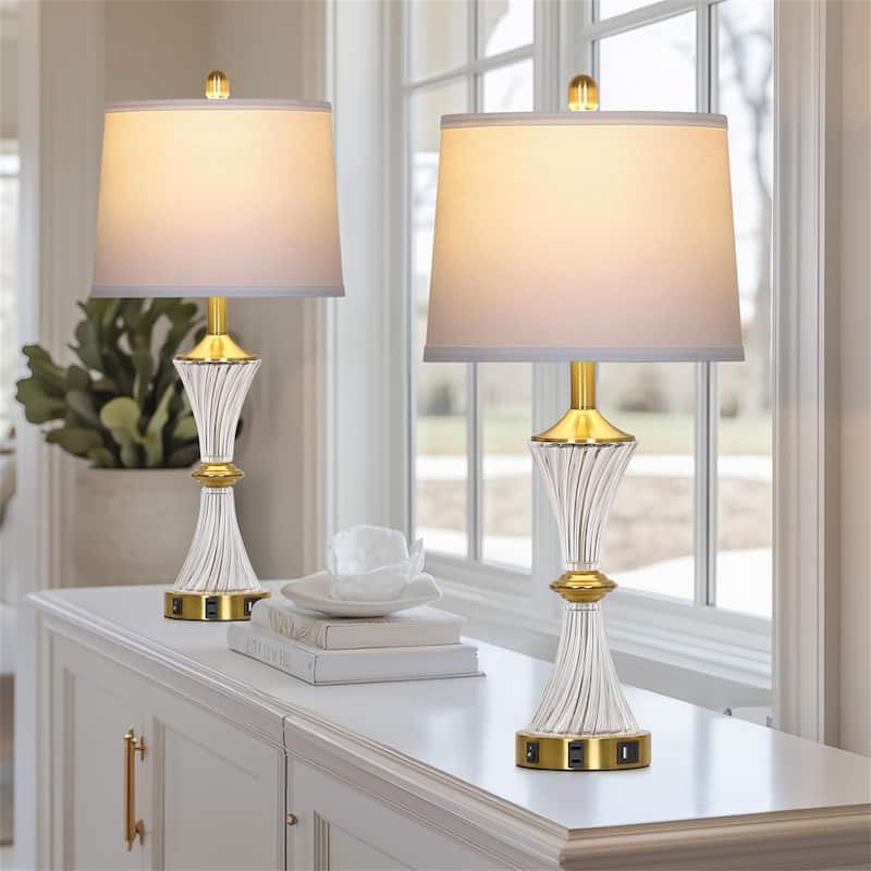 Modern Gold Lamps for Night Stands Bedroom Living Room