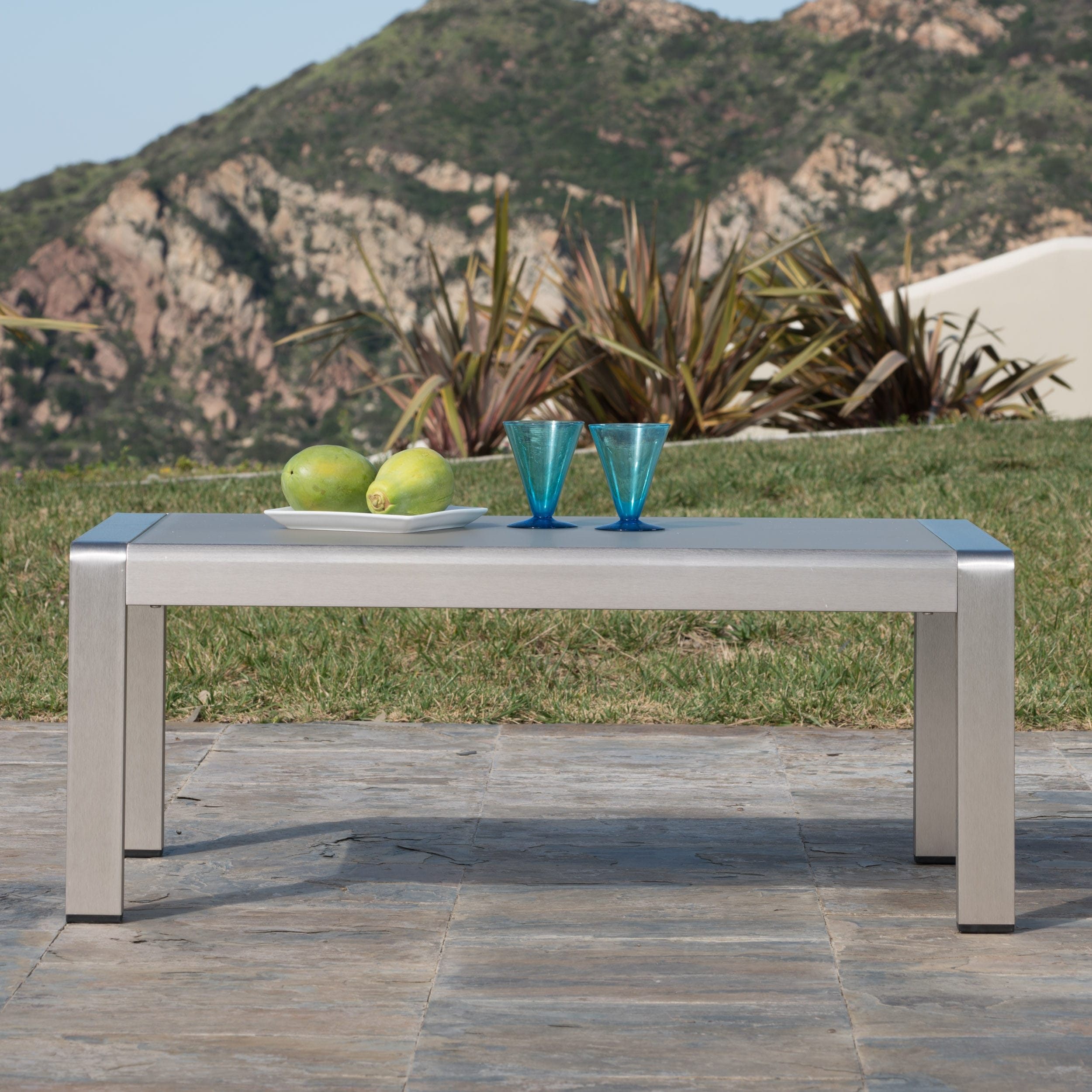Coral bay top concrete coffee table
