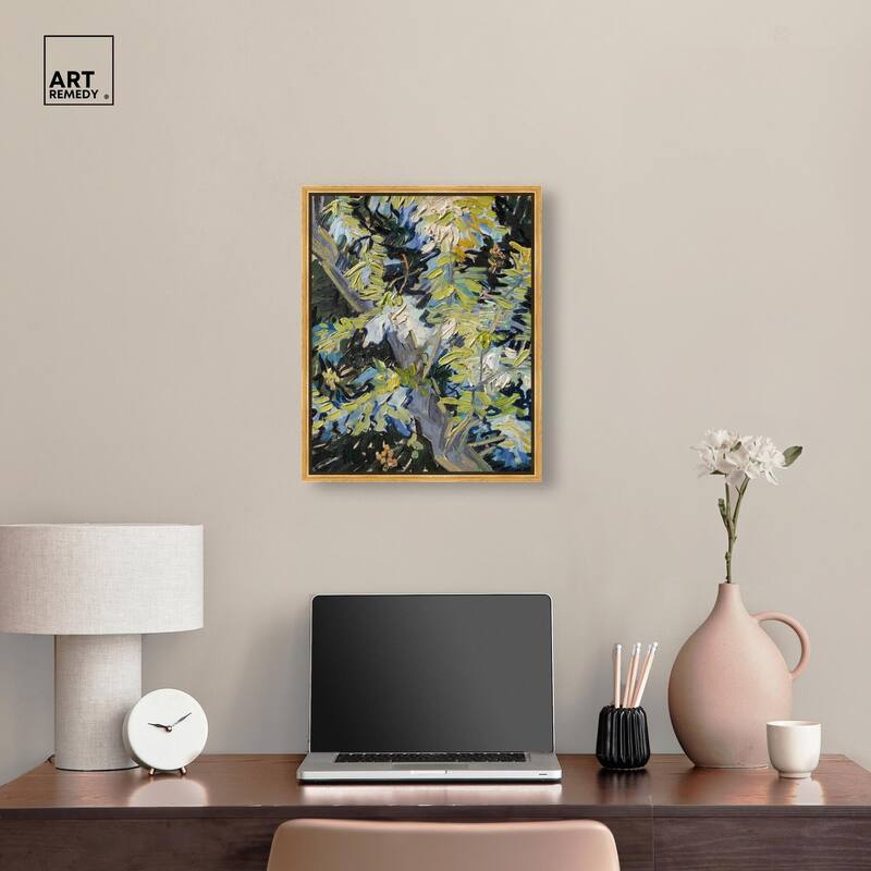Blossoming Acacia Branches 1890 Canvas by Art Remedy