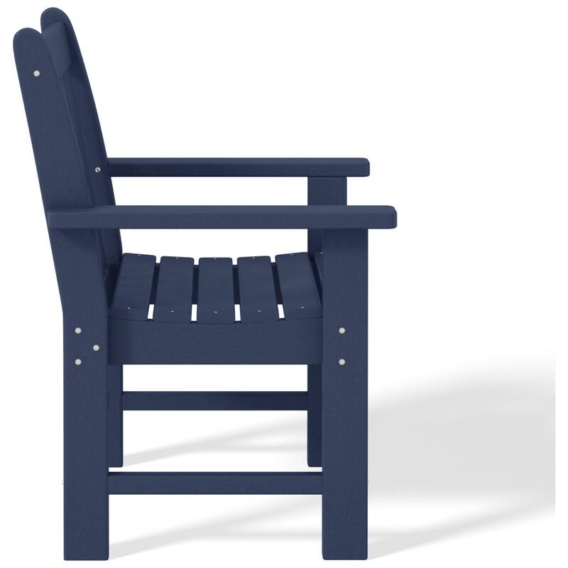 Polytrends Laguna Outdoor Patio Garden Arm Chair Set with Side Table