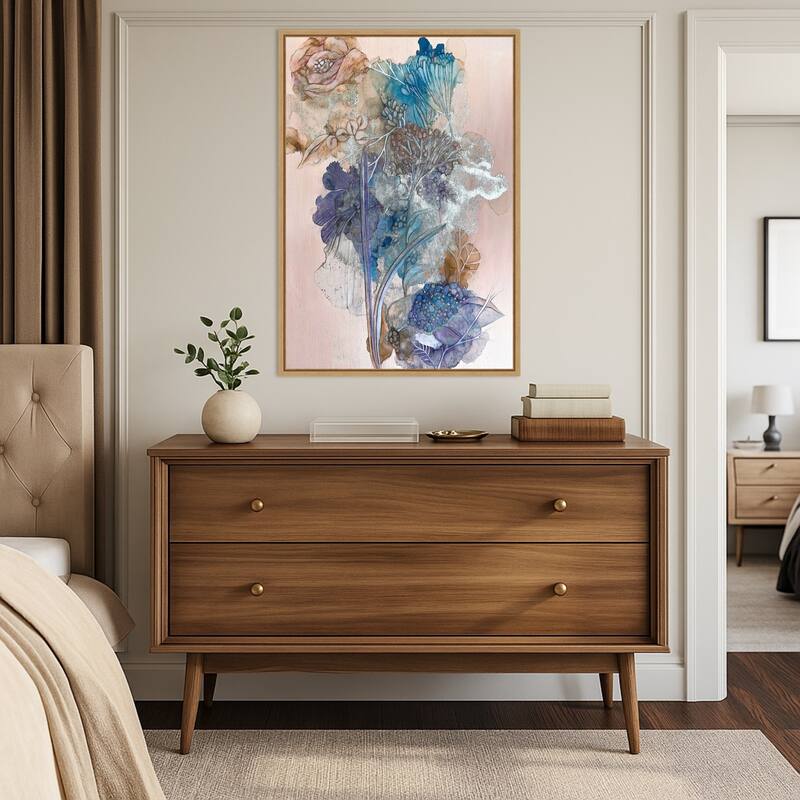 Keeping a Secret All To Herself by Mishel Schwartz Framed Canvas Wall Art Print