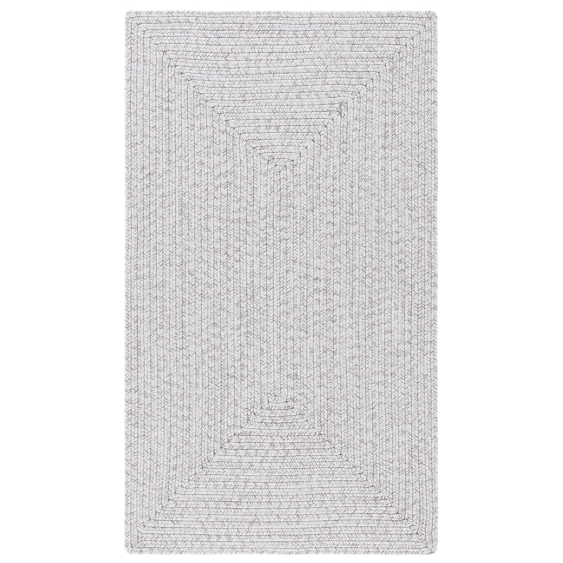 SAFAVIEH Handmade Braided Country Casual Lavada Rug - 3' x 5' - Silver/Grey - Rectangle