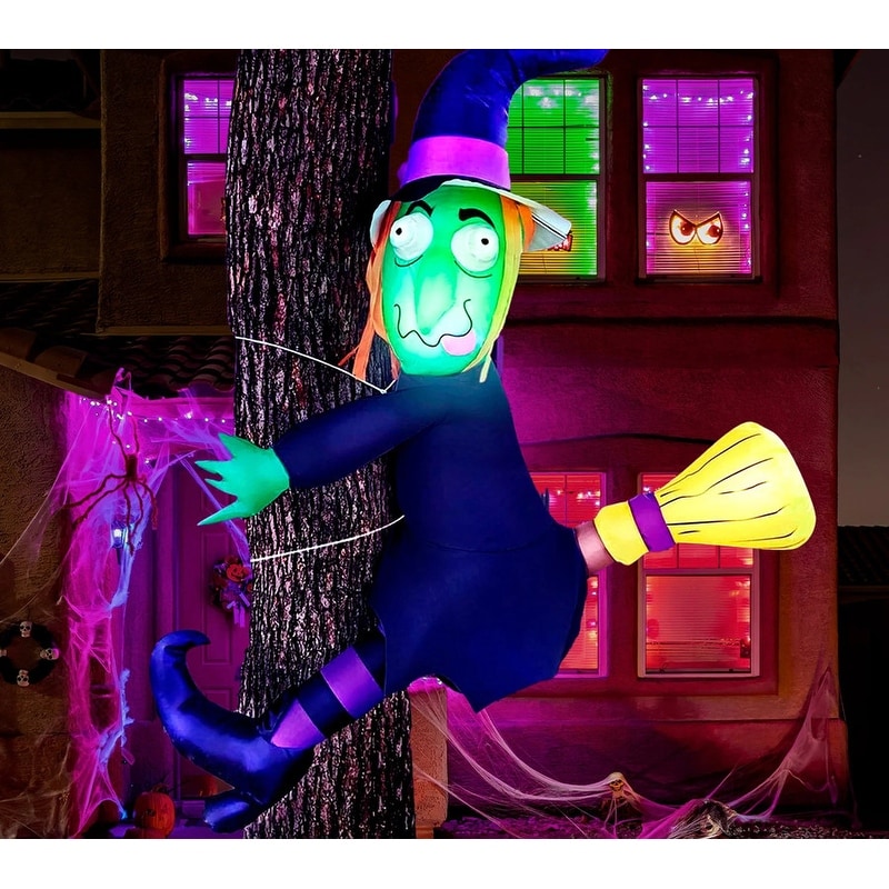 4Ft LED Witch Inflatable Halloween Decor