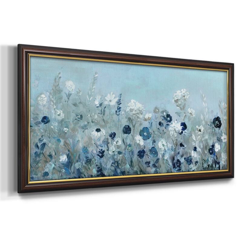 Teal Light Garden Premium Framed Canvas- Ready to Hang