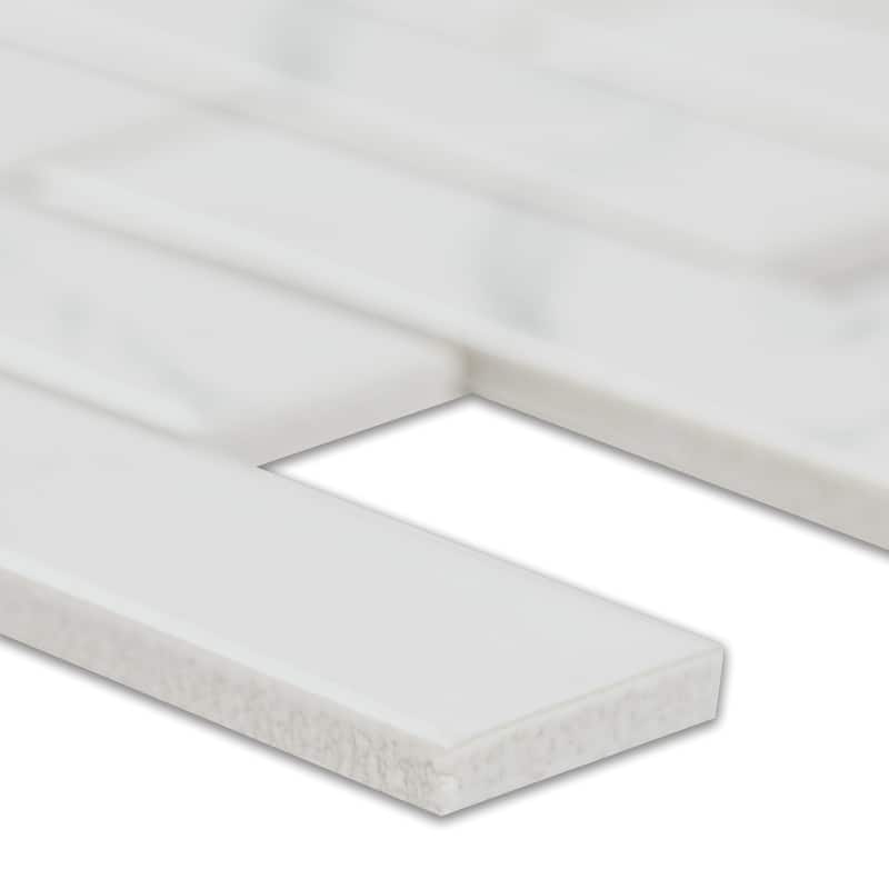 Ackland AKM-P-L1X4BRM-CA 12" x 12" Porcelain Brick Floor and Wall