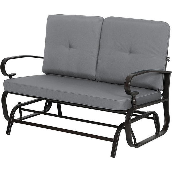 metal patio glider chair