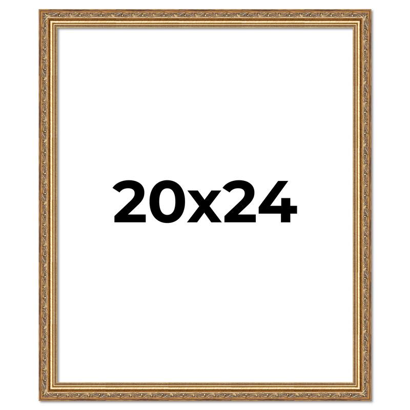 20x24 Frame Red Solid Wood Picture Frame Width 1.75 Inches | Interior Frame Depth 1 13/16 Inches
