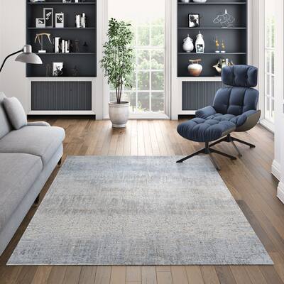 La Mode Achromat Gray-Beige Area Rug