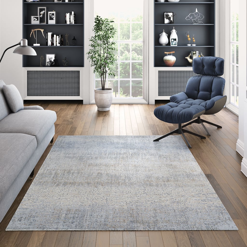 La Mode Achromat Gray-Beige Area Rug
