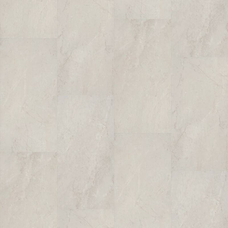 Shaw 5679V Obelisk LL 18" x 36" Embossed Vinyl Flooring with 20mil - Ivory Soapstone