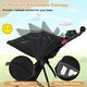 preview thumbnail 14 of 17, Babyjoy Jogging Stroller Foldable Jogger with Adjustable Canopy - See Details