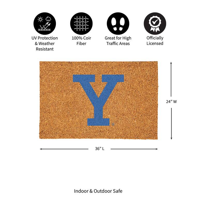 Yale University Full Color Indoor/Outdoor Coir Mat