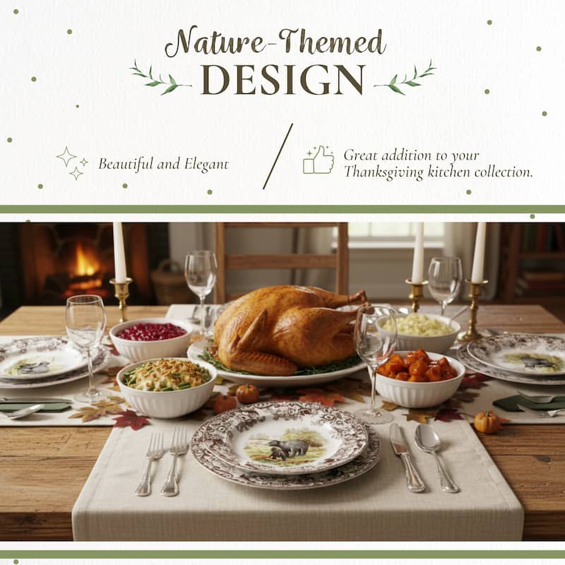 Spode Woodland Dinner Plate Animal Motifs