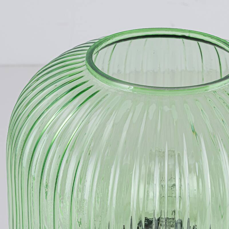 Modern & Contemporary 1-Light Green Accent Table Lamp with Glass Shape