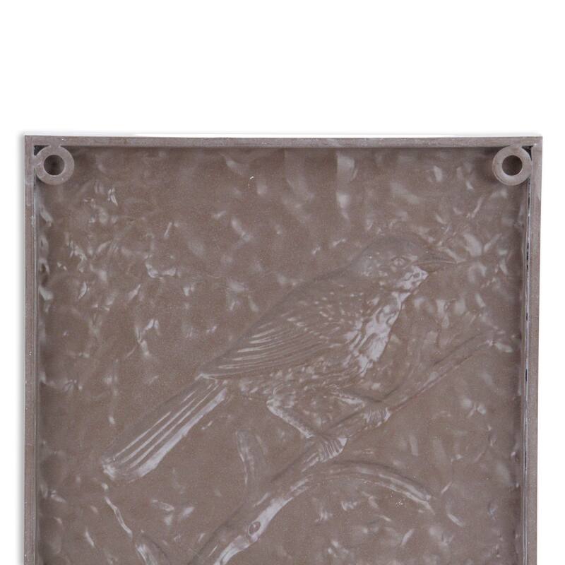 Lirondelle White Metal Swallow Themed Two Tone Wall Art