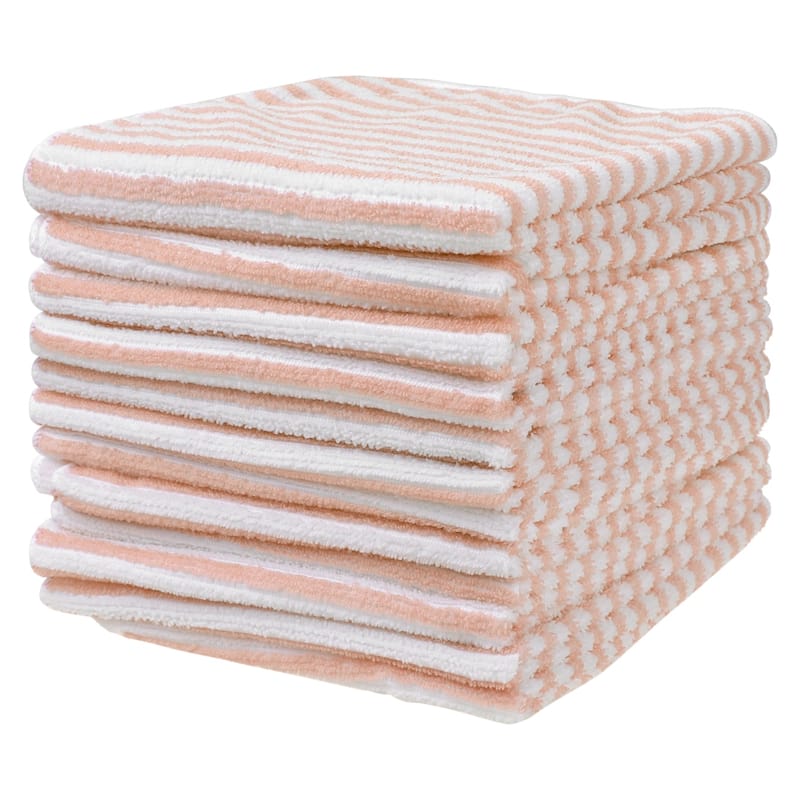 Microfiber Cleaning Cloth, Striped Absorbent for Exterior Cleaning or Drying