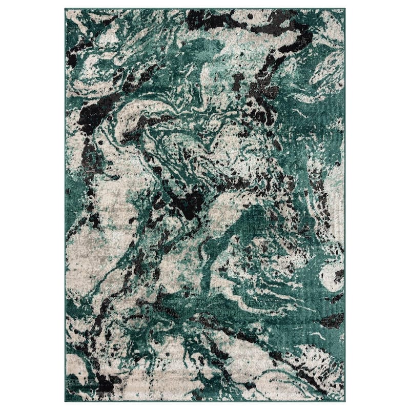 Luxe Weavers Modern Abstract Marble Swirl Area Rug, Indoor Carpet