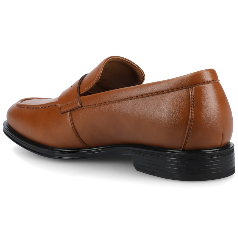 Vance Mens Phineas Medium and Wide Width Slip-on Penny Loafer Dress Shoe