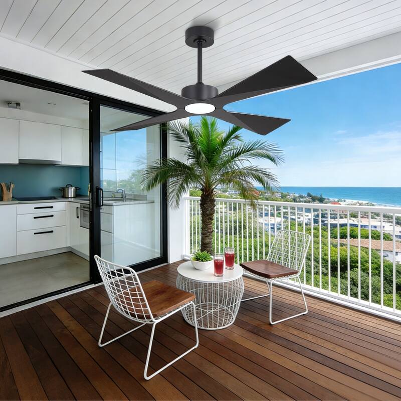 MLiAN 54 In. 4 -ABS Blades Wet Rated Outdoor Ceiling Fan with Remote