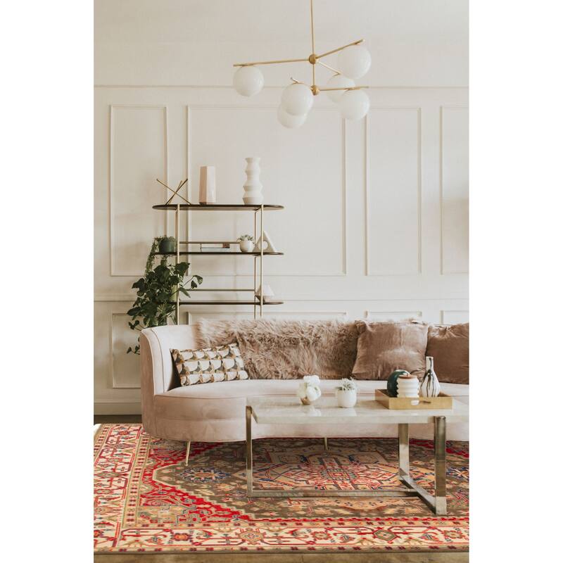 ECARPETGALLERY Hand-knotted Serapi Heritage Brown Wool Rug - 7'11 x 10'4