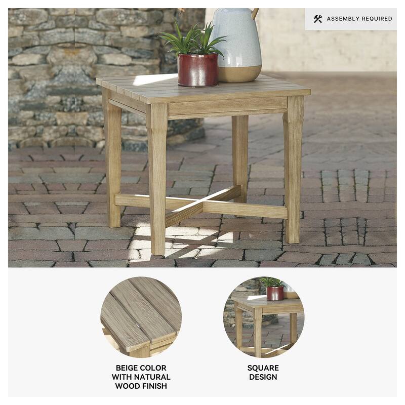 Silo Point Brown Square End Table