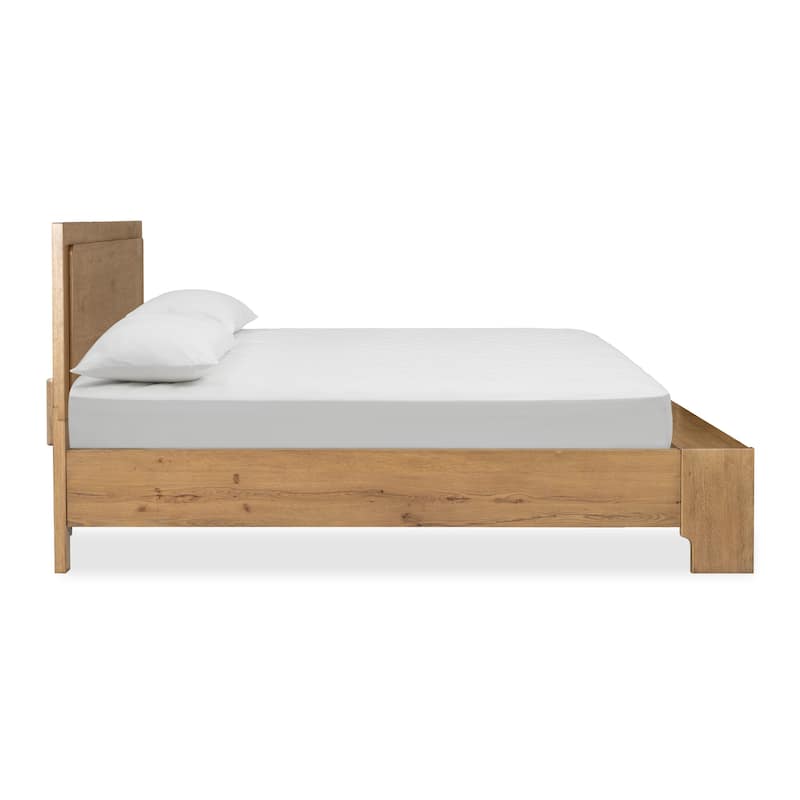 Magnussen Home Davenport Rustic Caramel Panel Storage Bed