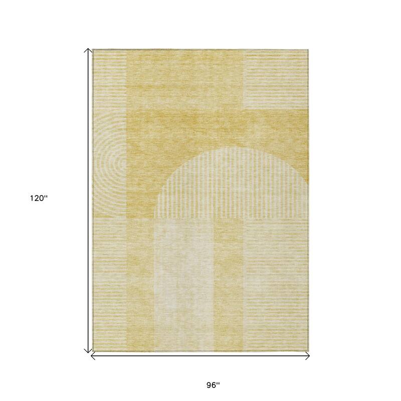 HomeRoots Geometric Transitional Rectangle Outdoor Rug