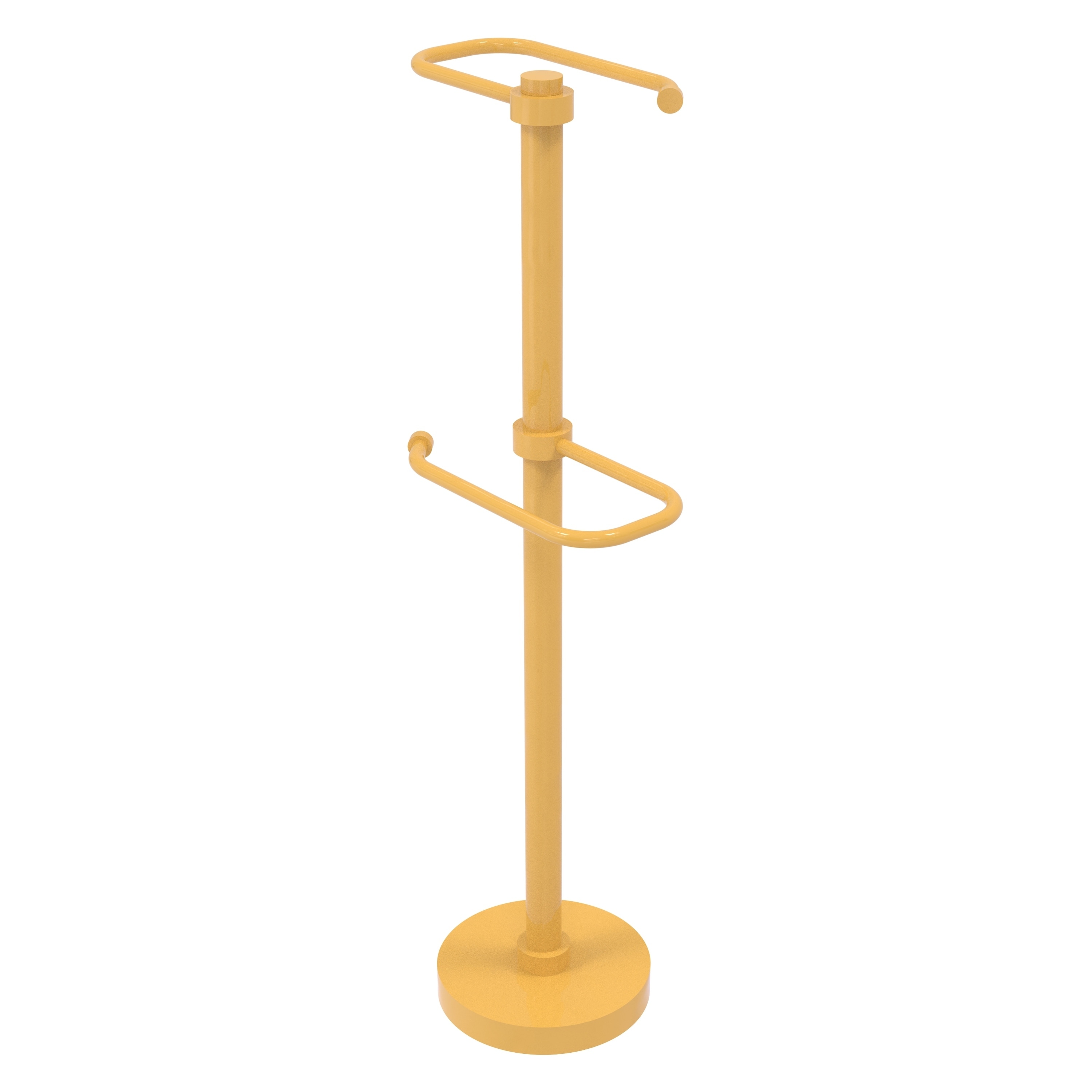 Allied Brass Free Standing Two Roll Toilet Tissue Stand