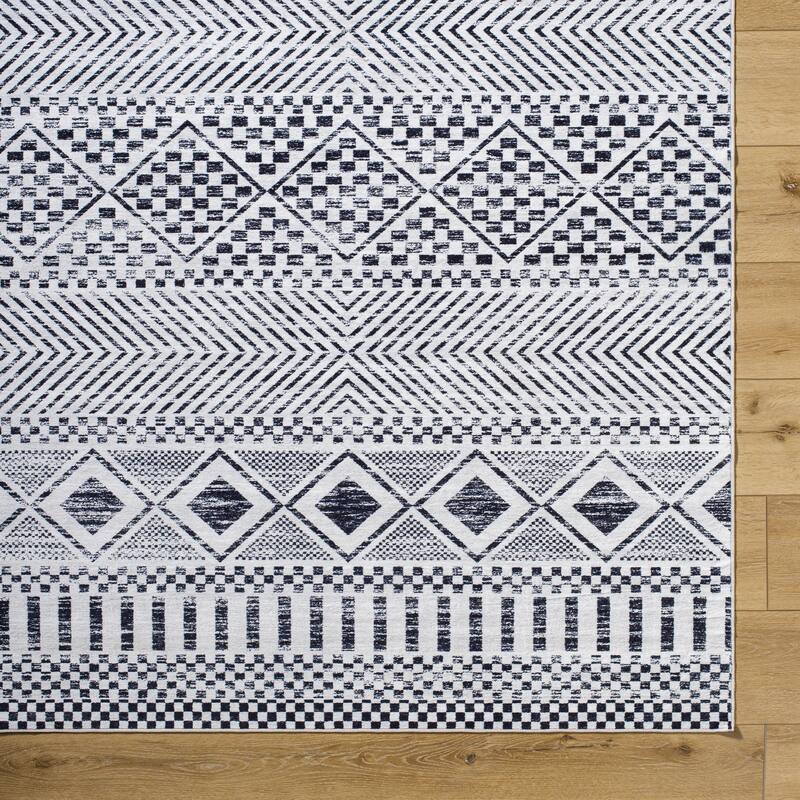 Livabliss Lavable Washable Global Area Rug