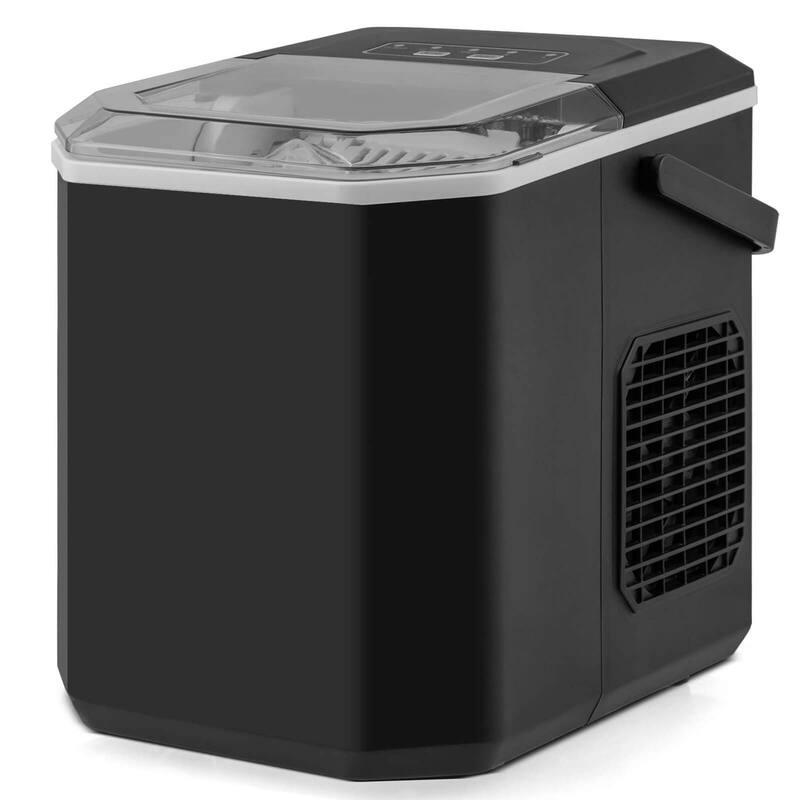 Costway Countertop Ice Maker Portable Ice Making Machine 6-13 Mins 9 - See Details - Black