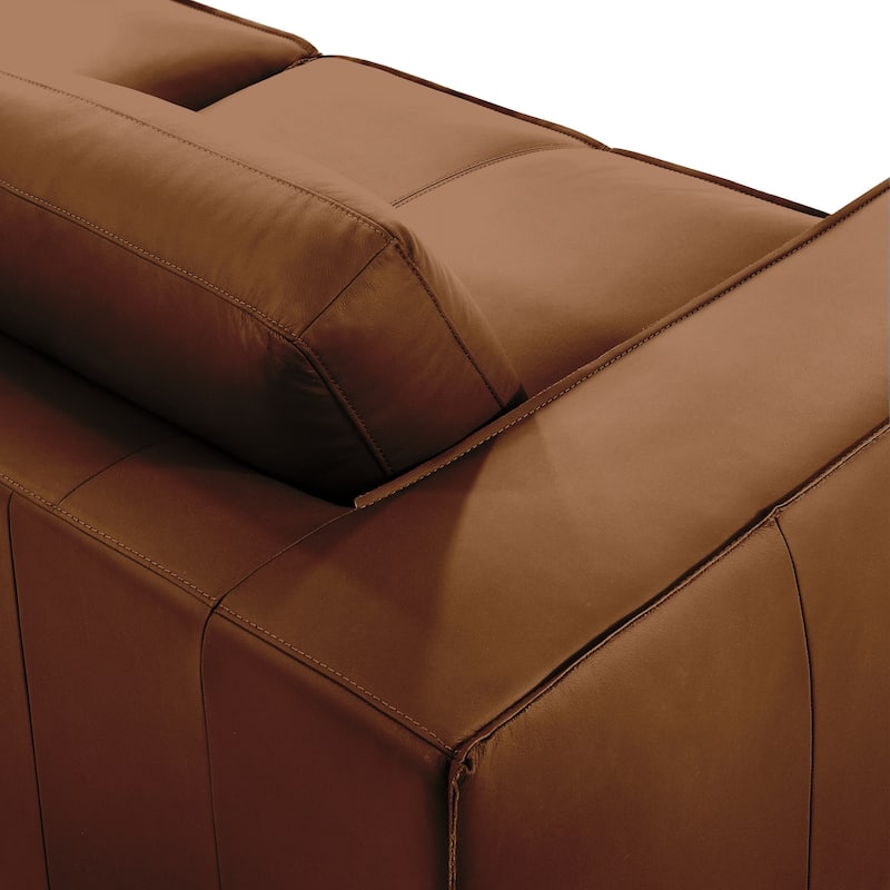 Clayton Top Grain Genuine Leather Loveseat, Sofa, or Living Room Set