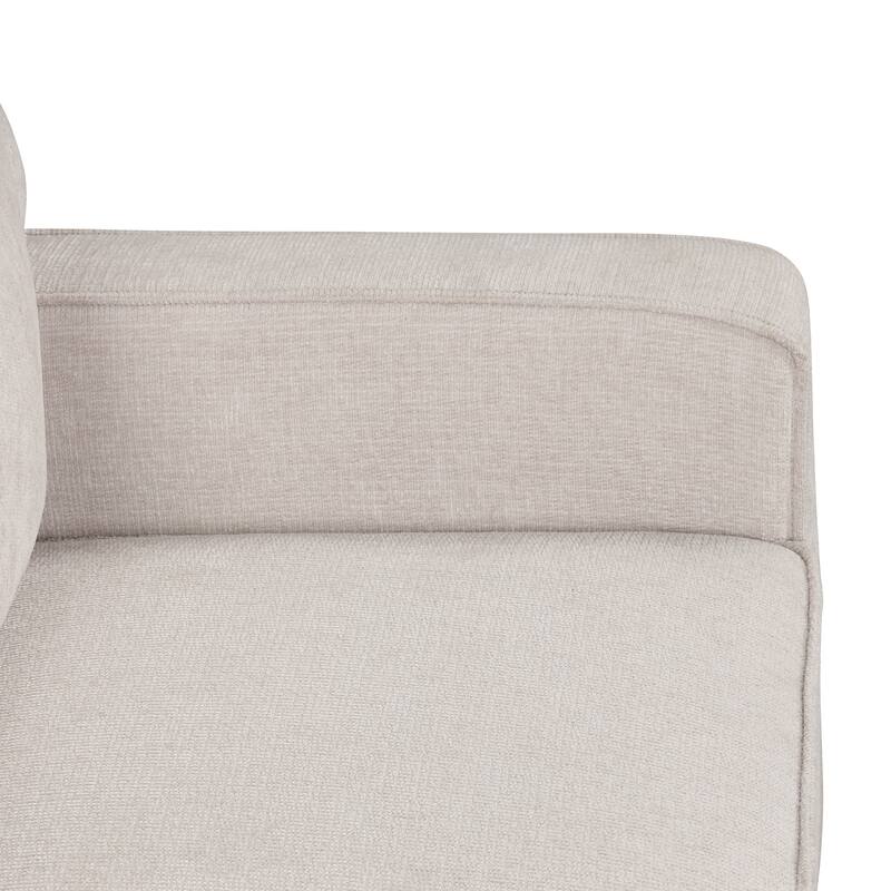 3-Seater Convertible Sleeper Sofa with Twin pull-out Bed, L-Shaped Sectional Sofa for Livingroom Polyester Sofa Set with Ottoman