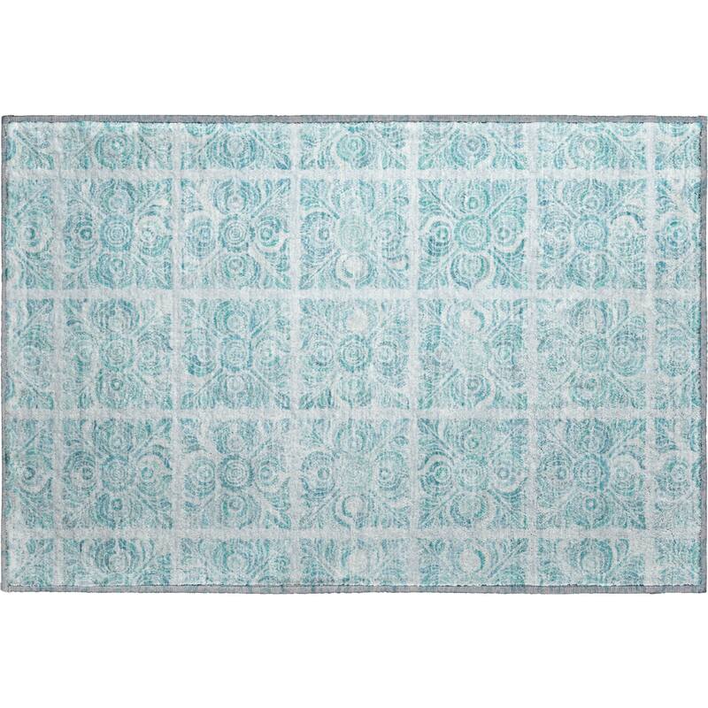 Premium Washable Super Soft Traditional Mosaic Mayfield Rug