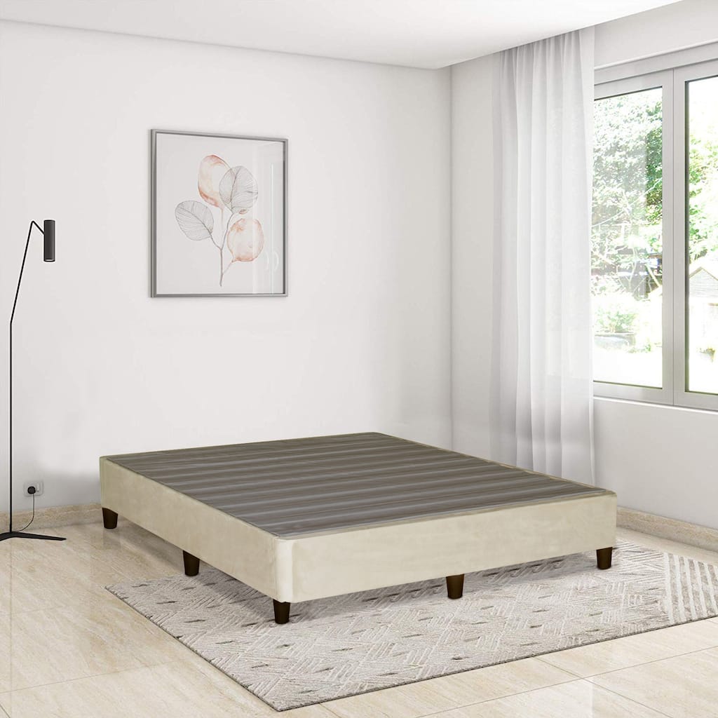 Onetan Beige 13-inch Minimalist Platform Bed
