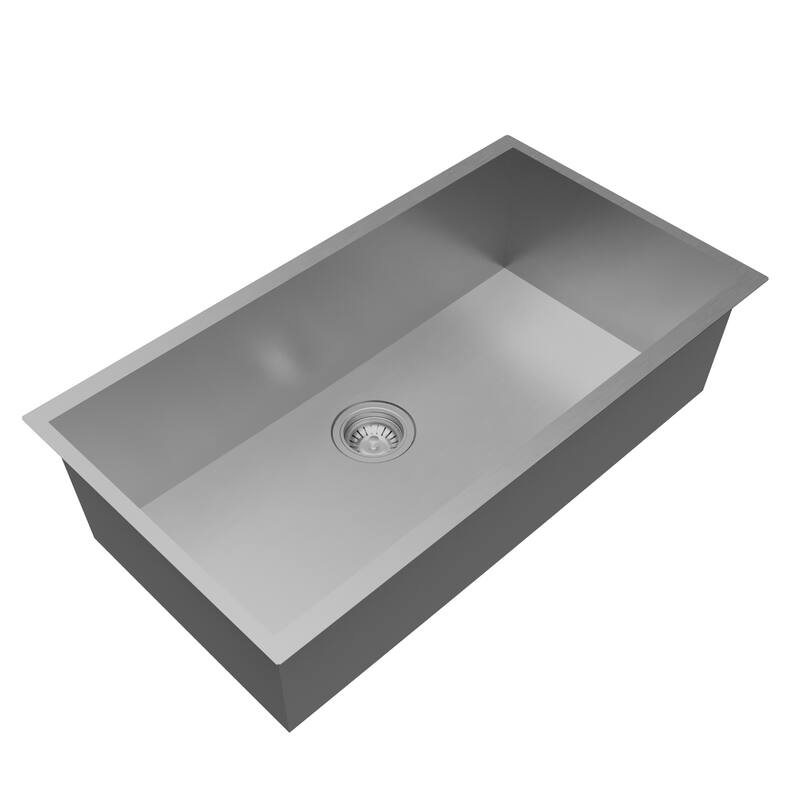 Karran Fusion Undermount 33-in x 18-in Stainless Steel Single Bowl Workstation Kitchen Sink