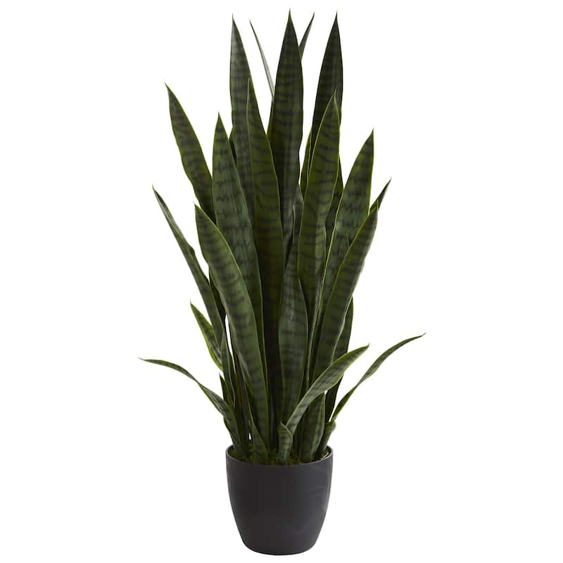 38" Sansevieria Artificial Plant - Green
