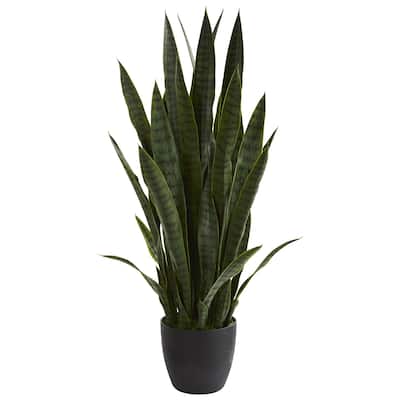 38" Sansevieria Artificial Plant - Green