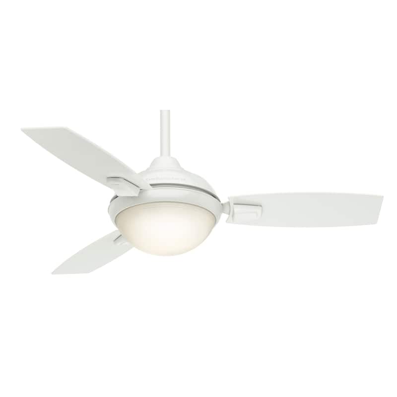 Casablanca 44" Verse Outdoor Ceiling Fan with LED Light Kit and Handheld Remote - Contemporary Retro - DAMP RATED!