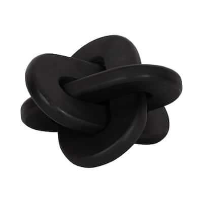 Sagebrook Home Neutral Wood Decorative Knot Figurine