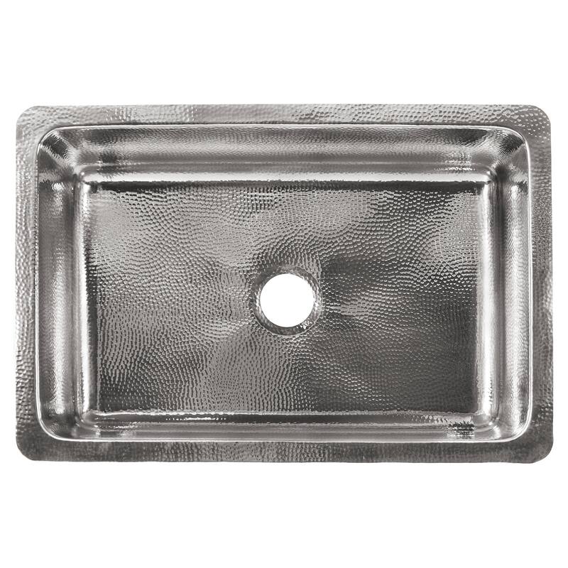 Lange Crafted Stainless Steel 32" Single Bowl Farmhouse Apron Front Undermount Kitchen Sink