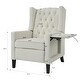 preview thumbnail 25 of 54, Manual Adjustable WingBack Recliner Chair, with Foldable Side Table, USB Charging Ports, PushBack Reclining Chairs