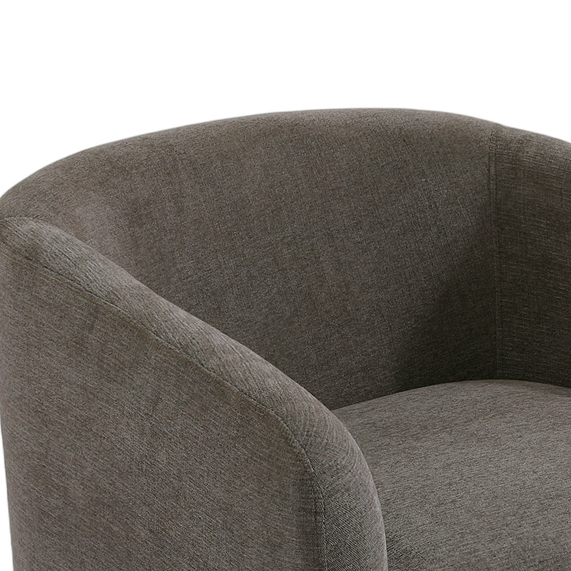 Modern Round Swivel Accent Chair Set of 2 Barrel Chair for Living Room
