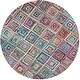 preview thumbnail 11 of 12, SAFAVIEH Handmade Nantucket Roselies Contemporary Cotton Rug 8' Round - Multi - Round
