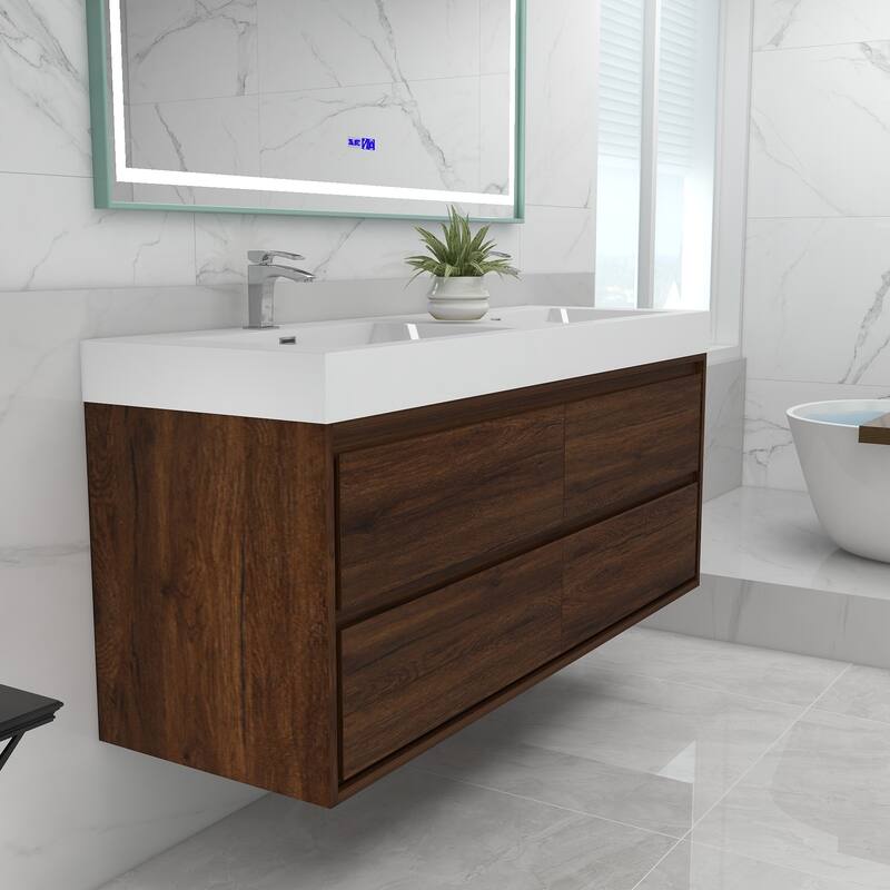 Morava 60" Floating Vanity with Double Sink - 60
